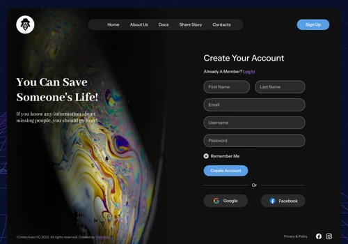 DetectivesHQ Website