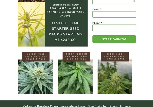 Colorado Breeders Depot Custom Landing Page