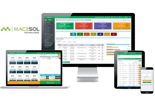 Web Base ERP + Point Of Sell System | Inventory Software Management System | Designed And Developed By MaceSol Technologies