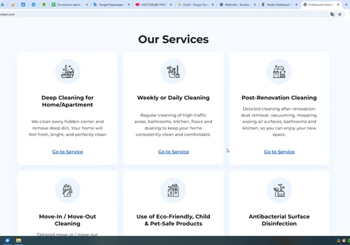 Service Website for Fayno Clean