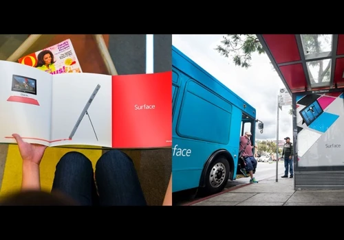 Launching Microsoft Surface Through Street Art