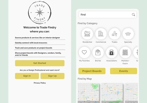 Trade Findry - Mobile App