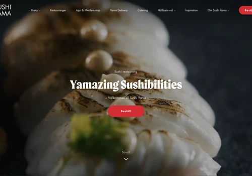 Modern Website for Sweden’s Largest Sushi Chain