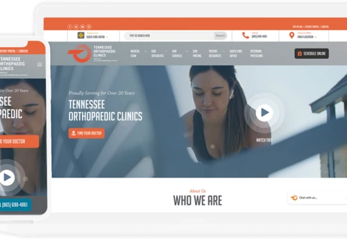 Tennessee Orthopaedic Clinics Website Design
