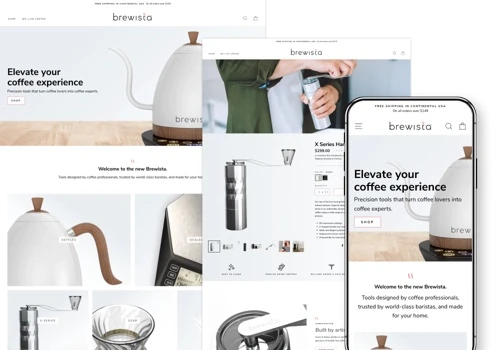 Brewista | Branding, Shopify design, packaging