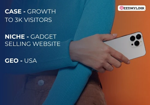Gadgets Selling website growth to 3000 visitors