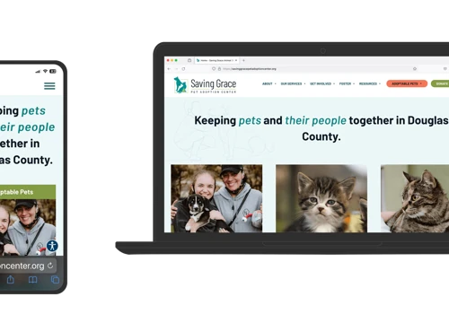 Saving Grace Animal Shelter Custom WordPress Site