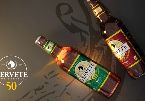 "Tērvete" brewery 50th anniversary design