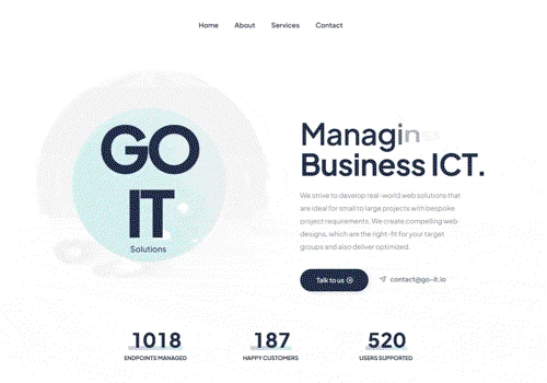 GO IT Solutions - Custom Website
