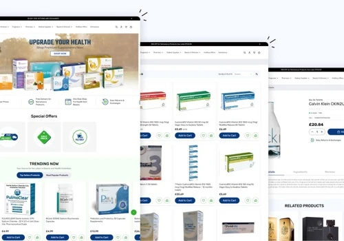 OTC2u Healthcare Ecommerce Website Development