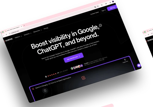 SURFER SEO WEB REDESIGN