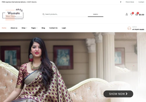 WomenWearHouse - Website Development