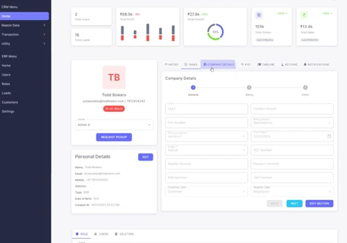 Fastway CRM and ERP development