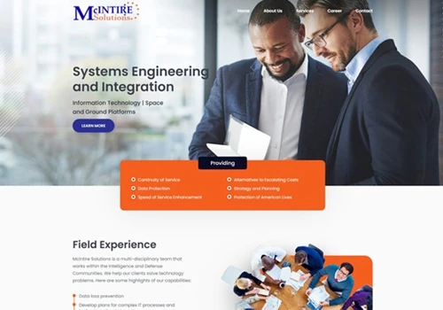 McIntire Solutions Website Redesign
