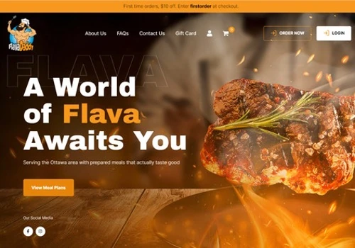 Prepared Meal Delivery Website