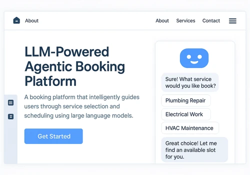 LLM-Powered Agentic Booking Platform