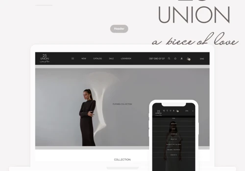 Online store of women's knitted clothes
