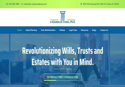 Web Design and Development of e-Estates and Trusts