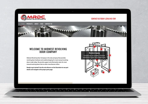Custom Wordpress Development for Midwest Revolving Door Company