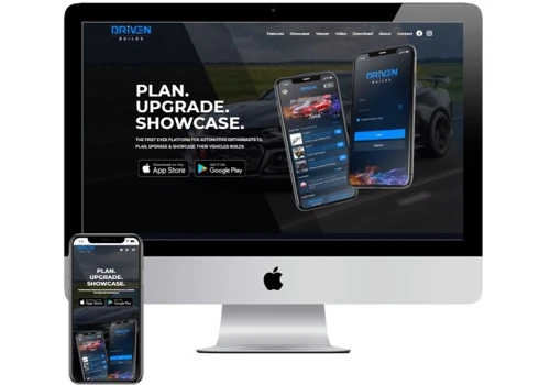 Website design for a startup SaaS company: DRIVEN Builds
