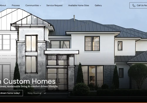 Beautiful custom website for Gutman Custom Homes