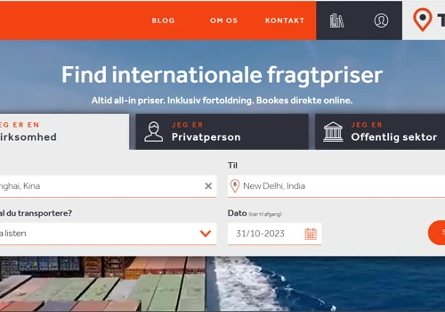Find and compare shipping prices and book directly