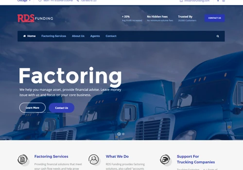 RDS Factoring Chicago - WORDPRESS CMS WEBSITE