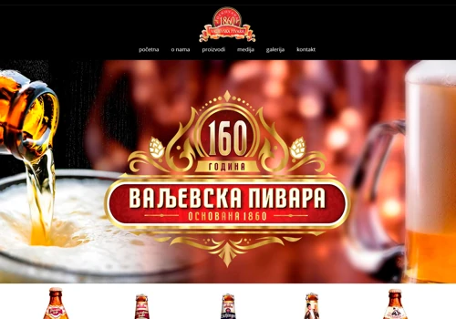 Beer manufacturer - WordPress website