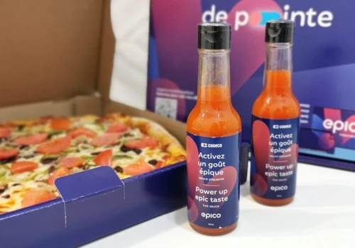 Cogeco Pizza Box & Hot Sauce Delivery