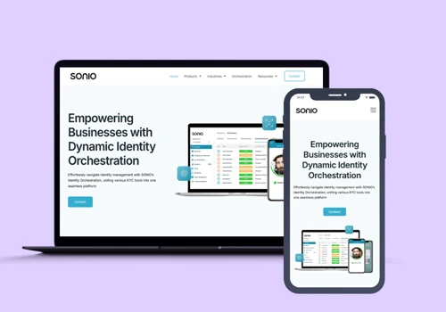 Sonio Group Website Development