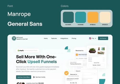 Reconvert Website UI/UX design and development