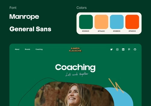 Caoching Website UI Design