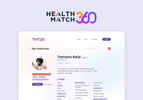 Rapid validation of a therapist matching web app