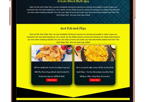 Fish and Chips Taro: WordPress E-commerce for Food