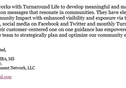 Turnaround Life Recommends National Strategies Public Relations