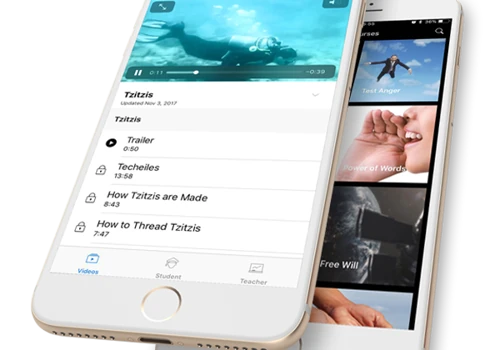 Mobile app for Jewish e-learning