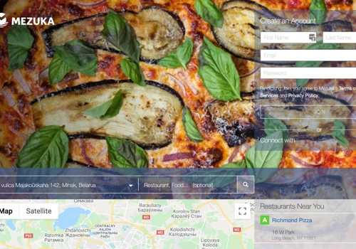 Mezuka - Fast food delivery system, dishes builder