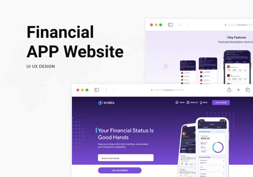 Financial App Website