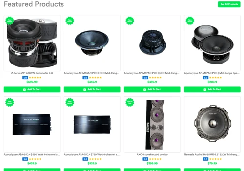 UI/UX & E-com Development for Soundlabz Car Audio