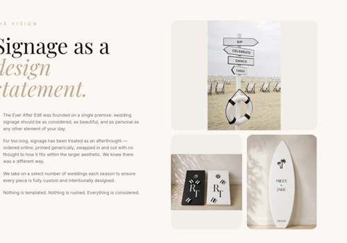 Wedding Sign Website Design & SEO