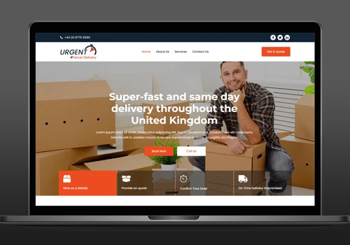 Urgent Parcel Delivery WordPress Website