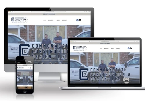 CommonWealth Construction WordPress, Web Design