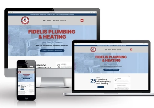 Fidelis Plumbing WordPress Design, SEO
