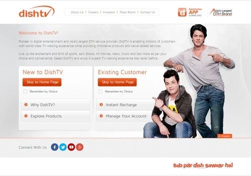 Dish TV Web Design and Development
