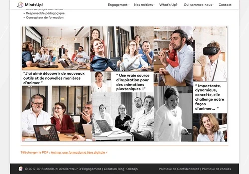 MINDSUP! • WORDPRESS CMS WEBSITE