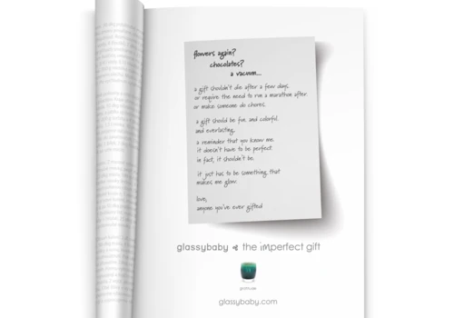 glassybaby "Imperfect" campaign