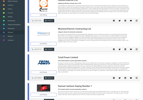Custom Business Directory Listing