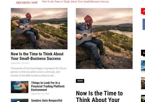 Website Designing for Top News Company in Country