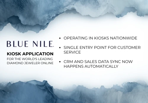 Kiosk app for the world's leading jeweler online
