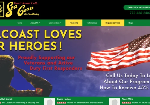 Seacoast Air Conditioning Website + SEO